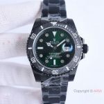 Swiss Grade Rolex BLAKEN Submariner Special Edition Green Diamonds Face Carbon Bezel